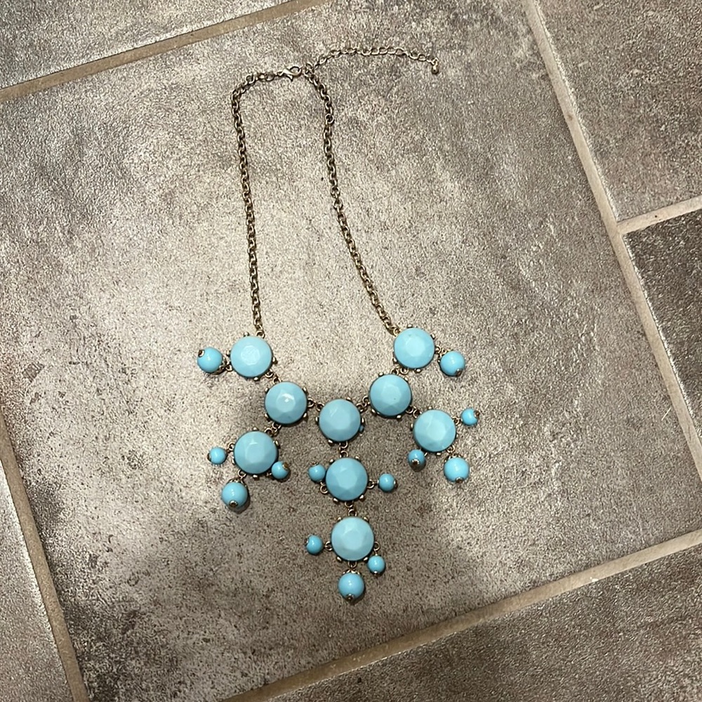 Light blue stone necklace